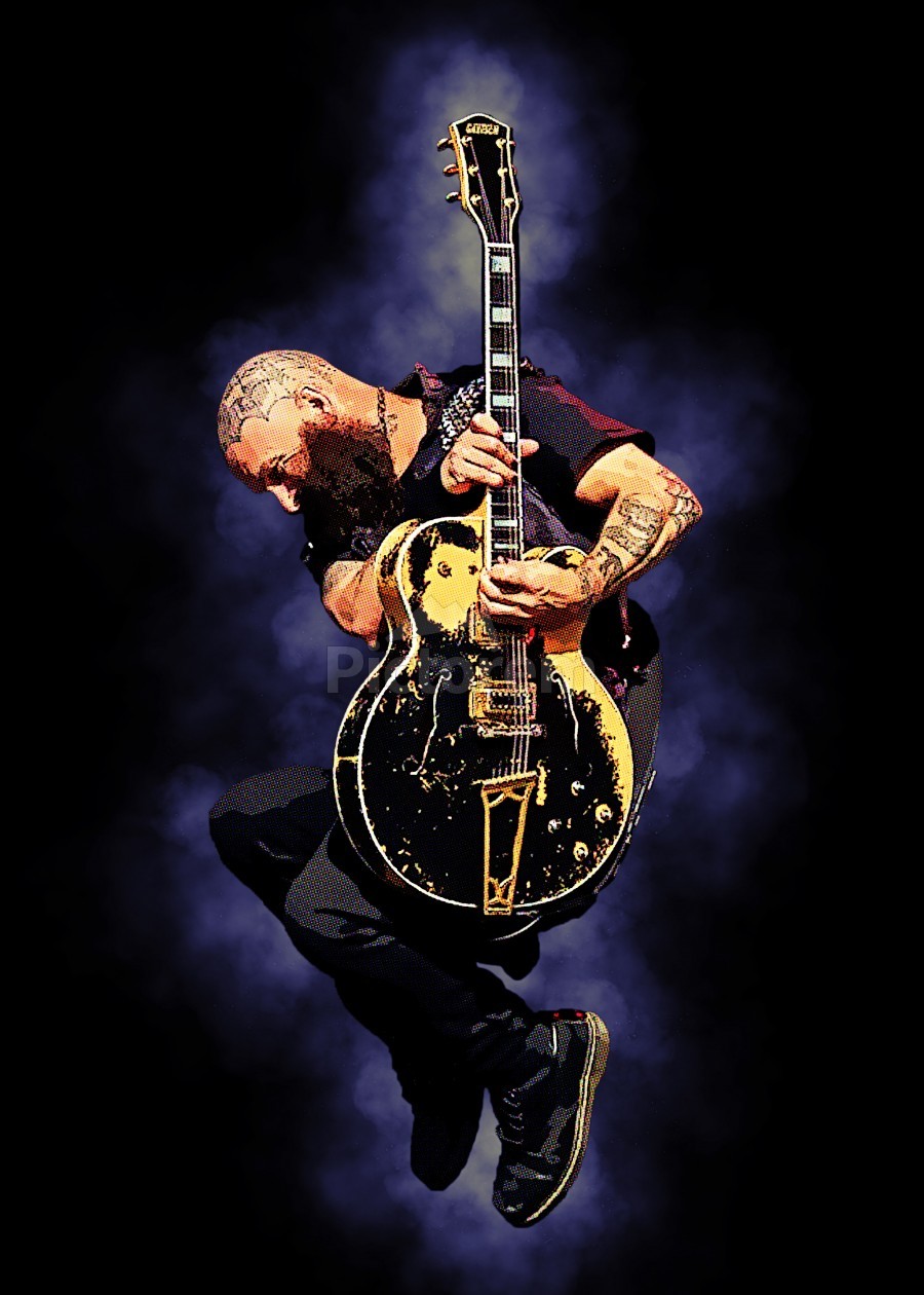 Tim Armstrong of Rancid Jump in Concert by Gunawan Rb Wall Art
